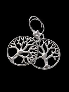 Moodtherapy Sterling Silver Handcrafted Tree of Life Drop Earrings 925 NEW